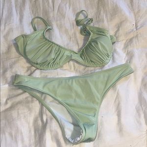 Mint green shein bikini